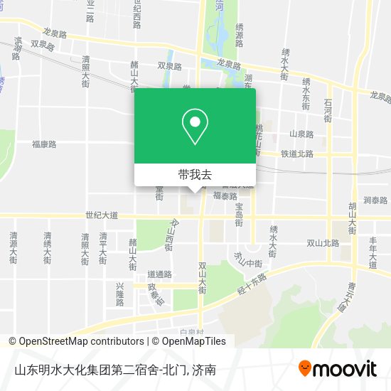 山东明水大化集团第二宿舍-北门地图