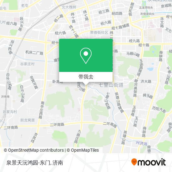 泉景天沅鸿园-东门地图