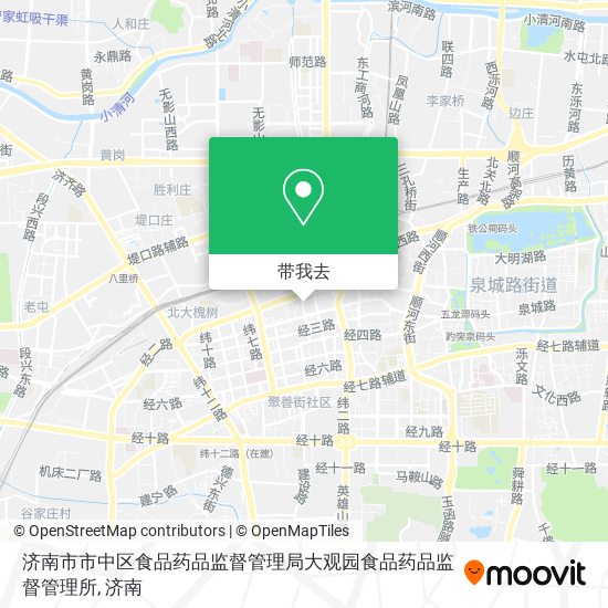 济南市市中区食品药品监督管理局大观园食品药品监督管理所地图