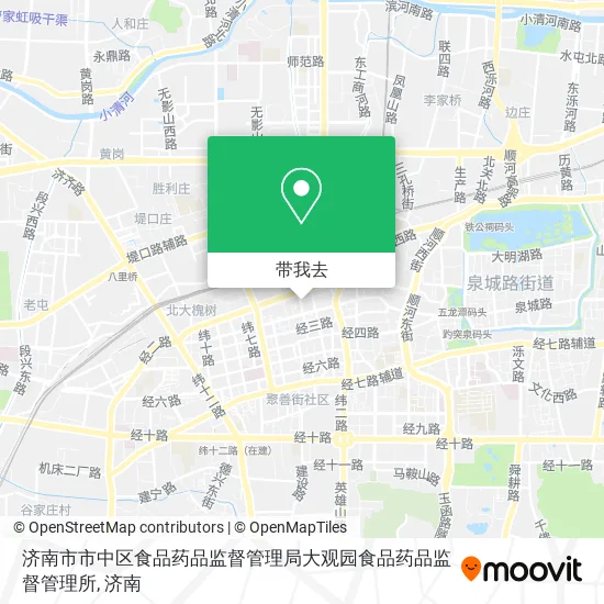 济南市市中区食品药品监督管理局大观园食品药品监督管理所地图