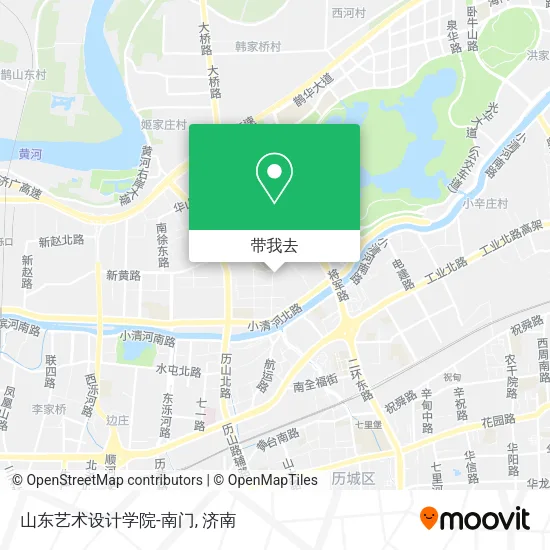 山东艺术设计学院-南门地图