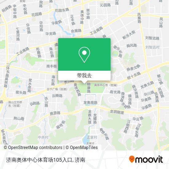 济南奥体中心体育场105入口地图