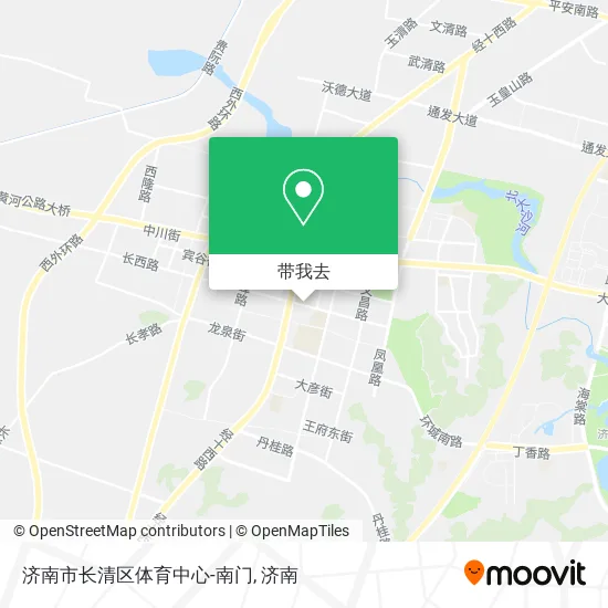济南市长清区体育中心-南门地图