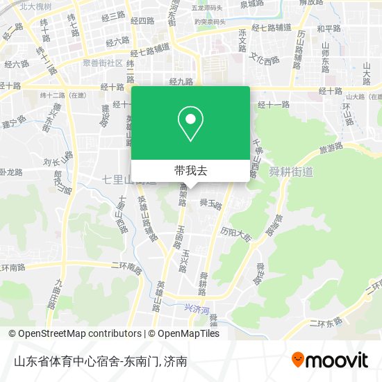 山东省体育中心宿舍-东南门地图