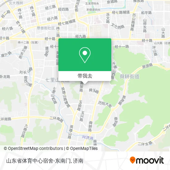 山东省体育中心宿舍-东南门地图