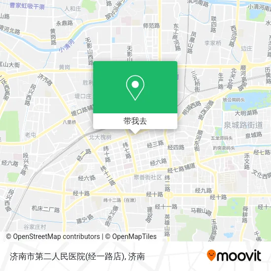 济南市第二人民医院(经一路店)地图