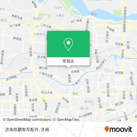 济南凯麟客车配件地图