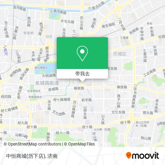 中恒商城(历下店)地图