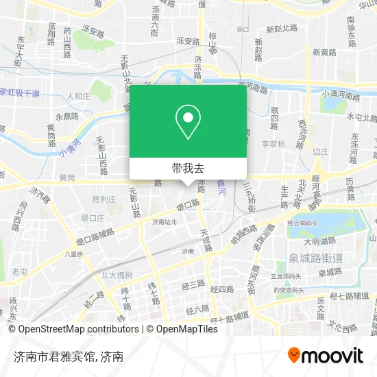 济南市君雅宾馆地图