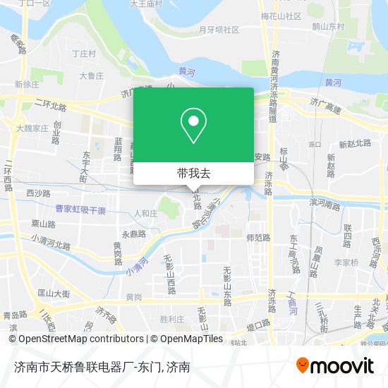 济南市天桥鲁联电器厂-东门地图