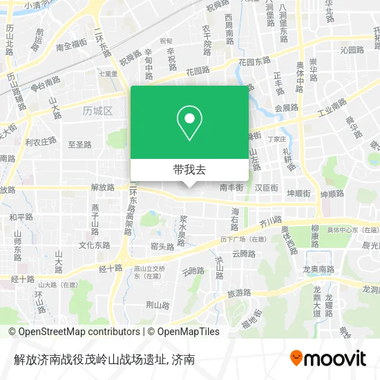 解放济南战役茂岭山战场遗址地图