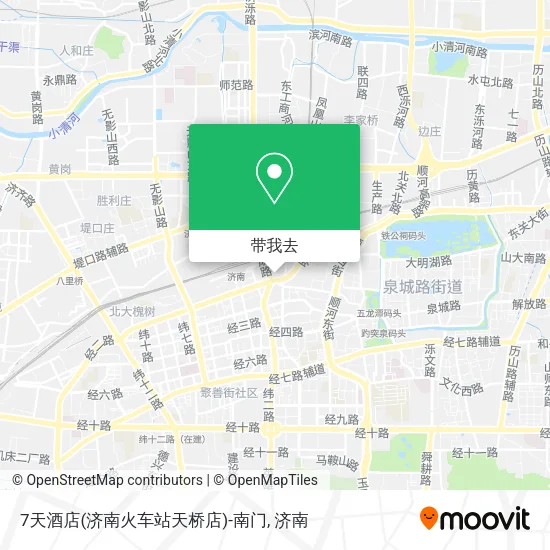 7天酒店(济南火车站天桥店)-南门地图