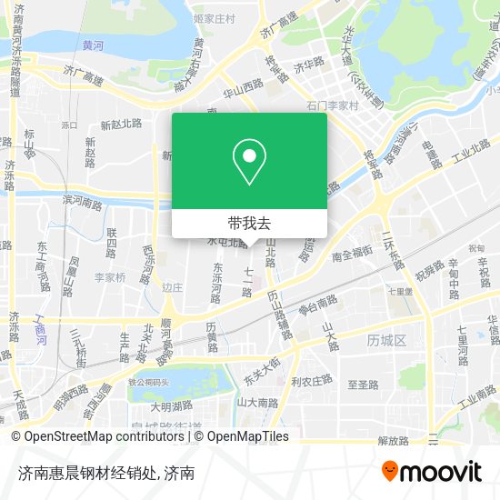 济南惠晨钢材经销处地图
