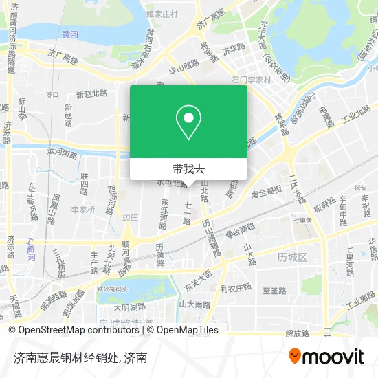 济南惠晨钢材经销处地图
