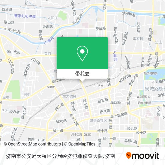 济南市公安局天桥区分局经济犯罪侦查大队地图
