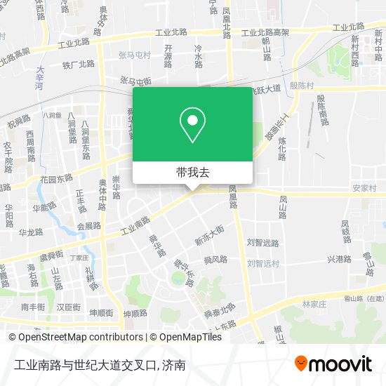 工业南路与世纪大道交叉口地图