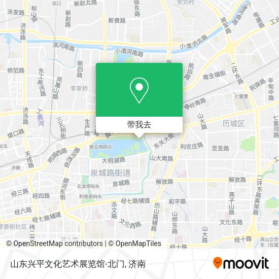 山东兴平文化艺术展览馆-北门地图