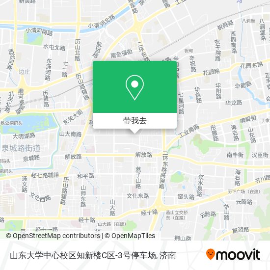 山东大学中心校区知新楼C区-3号停车场地图