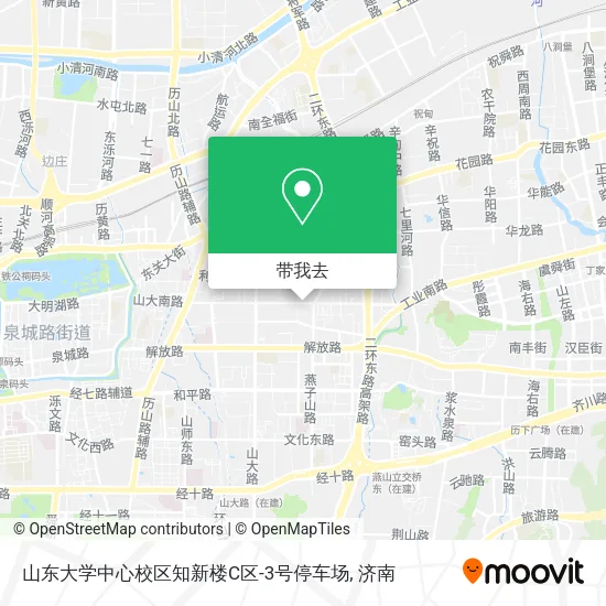 山东大学中心校区知新楼C区-3号停车场地图