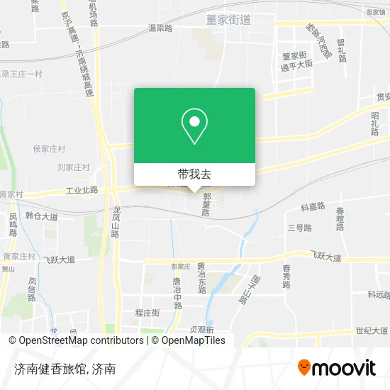 济南健香旅馆地图