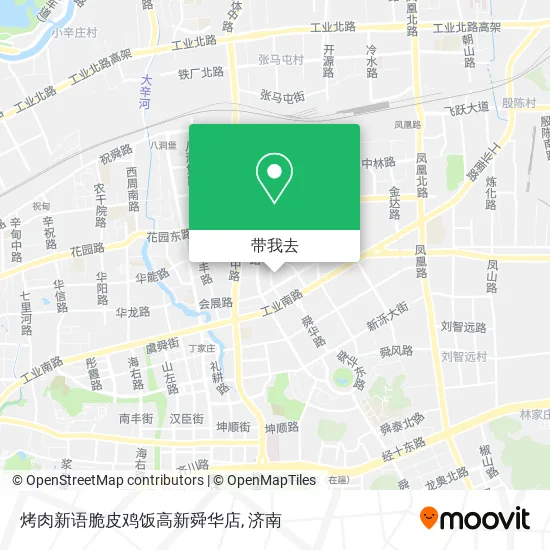 烤肉新语脆皮鸡饭高新舜华店地图