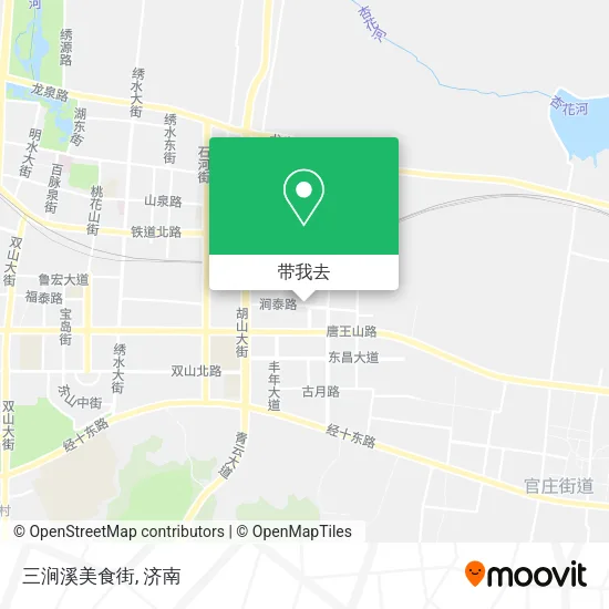 三涧溪美食街地图