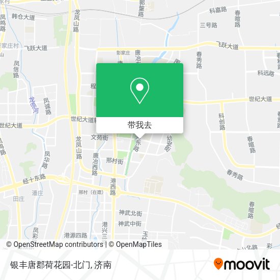 银丰唐郡荷花园-北门地图
