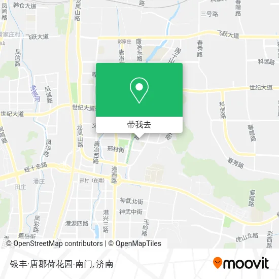 银丰·唐郡荷花园-南门地图