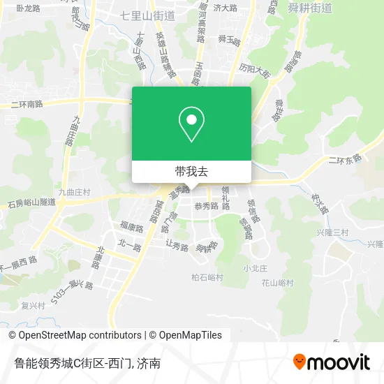 鲁能领秀城C街区-西门地图