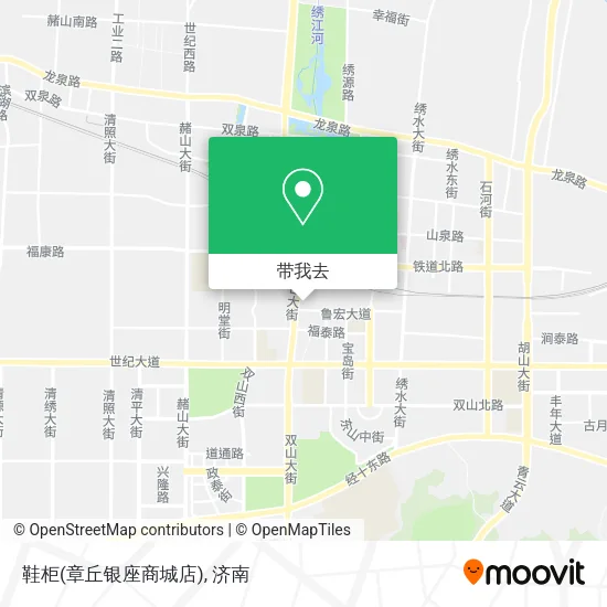 鞋柜(章丘银座商城店)地图