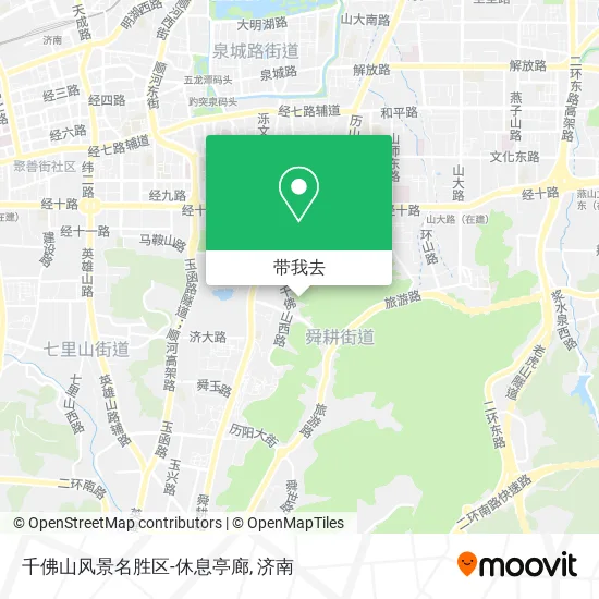 千佛山风景名胜区-休息亭廊地图