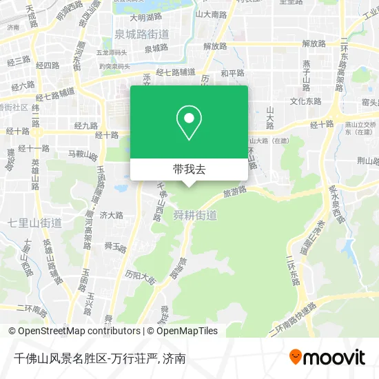 千佛山风景名胜区-万行荘严地图