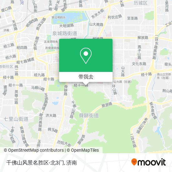 千佛山风景名胜区-北3门地图