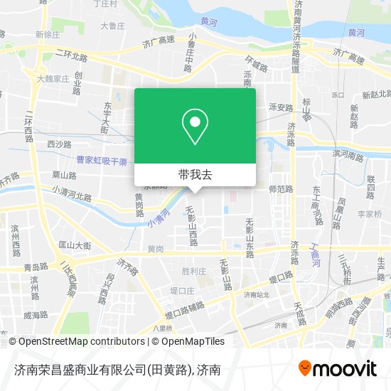 济南荣昌盛商业有限公司(田黄路)地图
