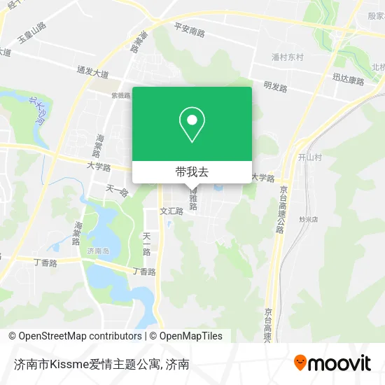济南市Kissme爱情主题公寓地图