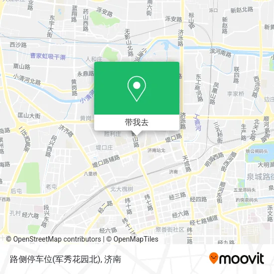 路侧停车位(军秀花园北)地图