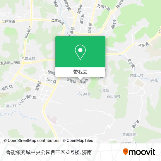 鲁能领秀城中央公园西三区-3号楼地图