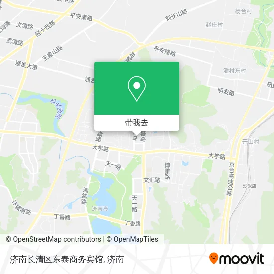 济南长清区东泰商务宾馆地图