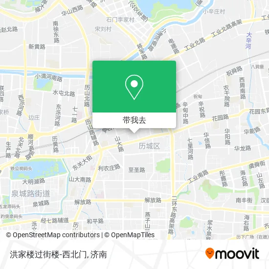 洪家楼过街楼-西北门地图