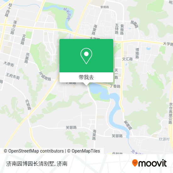 济南园博园长清别墅地图