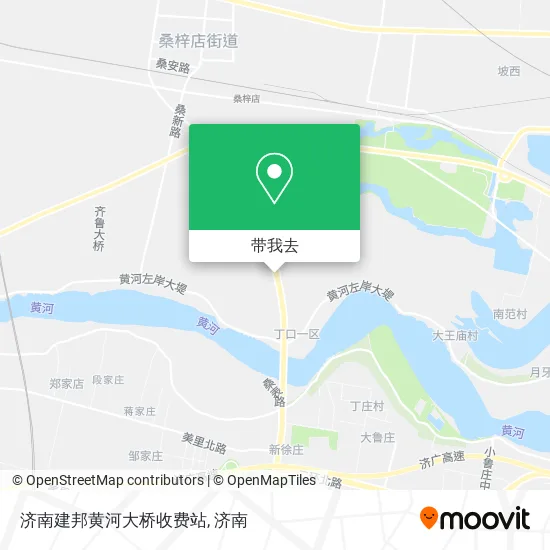 济南建邦黄河大桥收费站地图