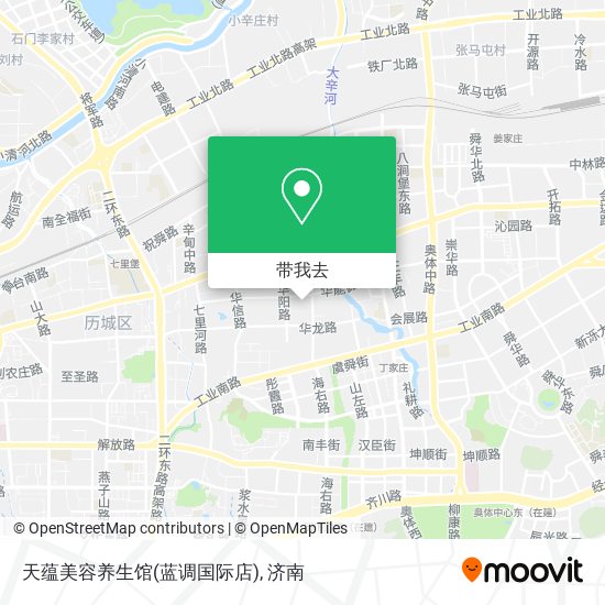 天蕴美容养生馆(蓝调国际店)地图