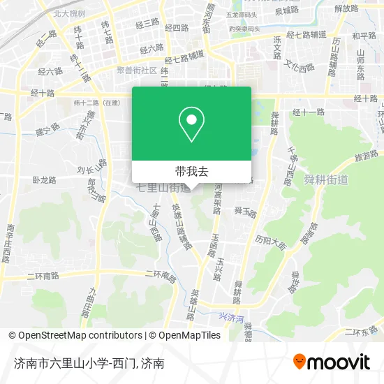济南市六里山小学-西门地图