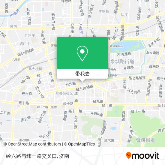 经六路与纬一路交叉口地图