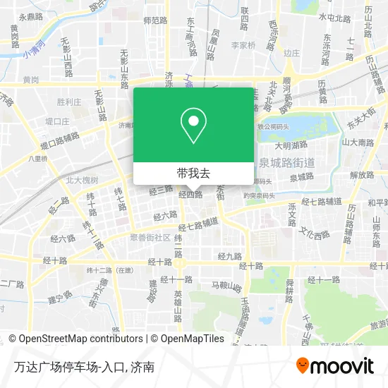 万达广场停车场-入口地图