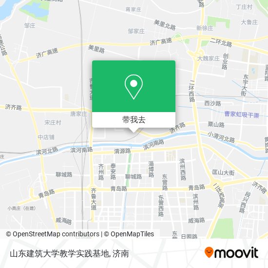 山东建筑大学教学实践基地地图
