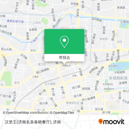 汉堡王(济南名泉春晓餐厅)地图