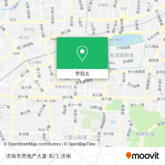 济南市房地产大厦-东门地图