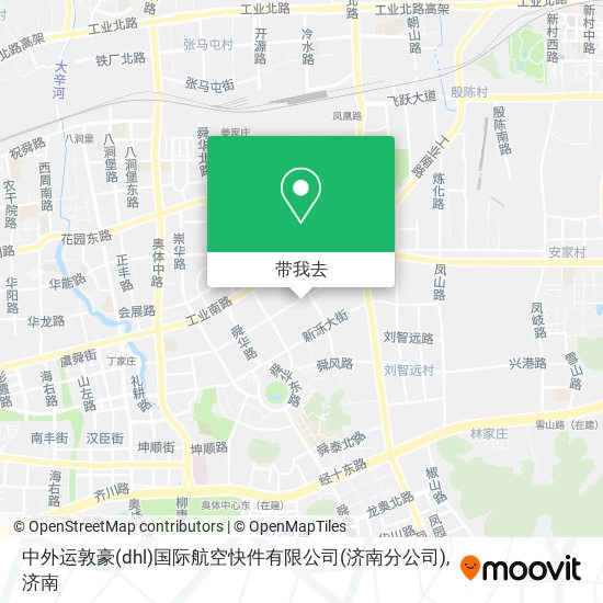 中外运敦豪(dhl)国际航空快件有限公司(济南分公司)地图
