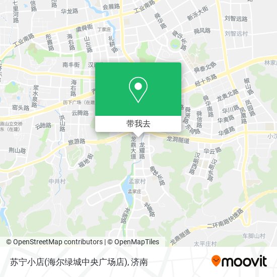 苏宁小店(海尔绿城中央广场店)地图